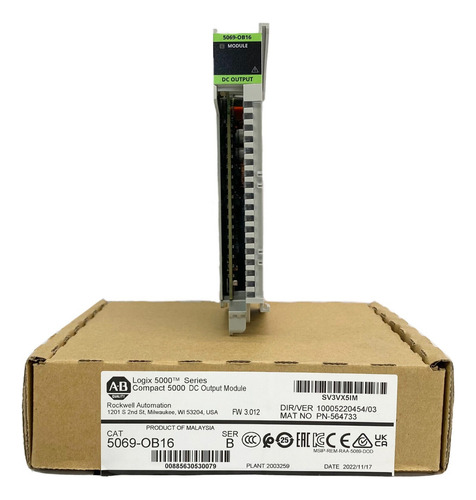 Rockwell Allen-bradley 5069-ob16 Novo Lacrado