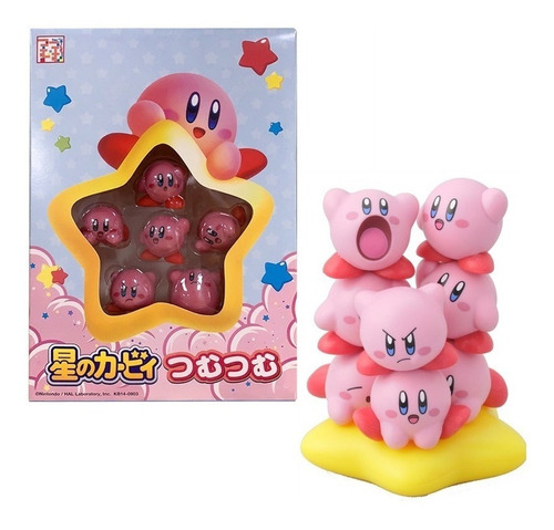 Set 11 Figuras Kirby Nosechara 2.5 Cm Apilables En Caja