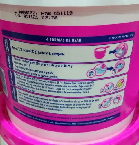 Vanish Removedor De Manchas 3.2 Kg