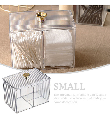 Caja De Maquillaje Transparente Con Soporte Para Almohadilla