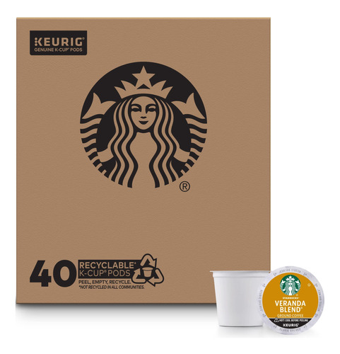 Starbucks Cpsulas De Caf K-cup, Caf Tostado Ligero Starbucks