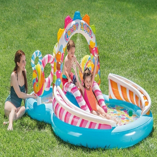 Imagen 7 de 7 de Piscina Inflable Candy Zone Centro De Agua Intex 380 Litros