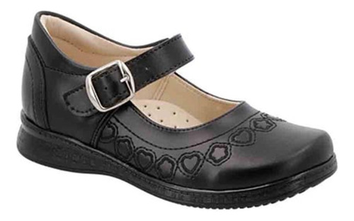 Zapato Escolar Lady Flores Para Niña Modelo 620 