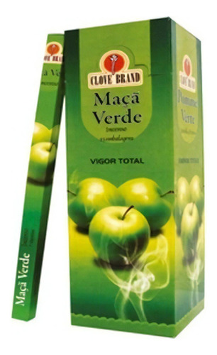 Incenso Clove Brand Maça Verde Box C/ 25 Caixinhas Atacado