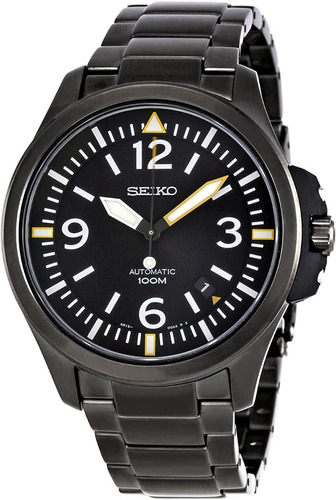 Reloj Seiko Automatico Empavonado Sumergible F. Negro Srp029