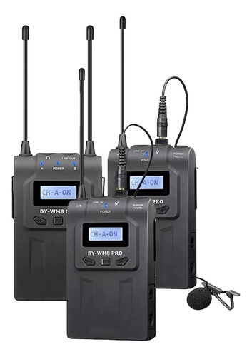 Microfone Sem Fio Dual-channel By-wm8 Pro-k2 Omnidirecional