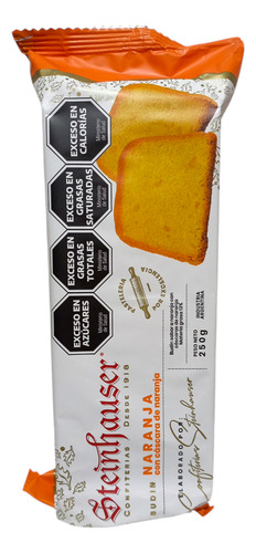 Budín Naranja Con Cascarás De Naranja 250gr. Steinhauser