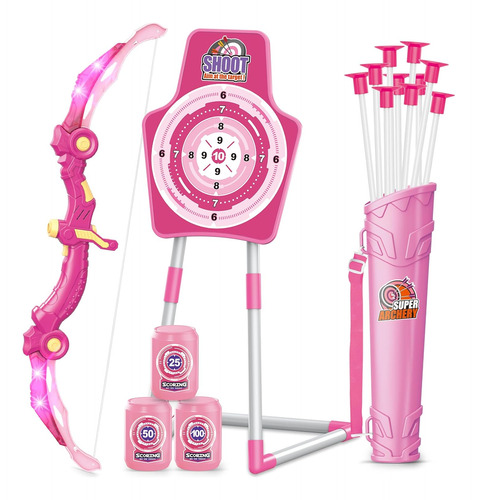 Bow And Arrow Toys For Girls 5 6 7 8 Years Old, Archery Set 