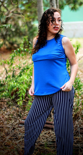 Musculosa De Lactancia - Blue