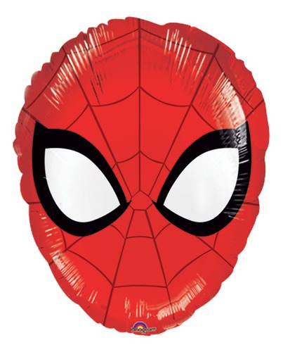 5pz Globo Metálico Spiderman Cabeza 18in/45cm K07 F2 0spi0 Color Rojo