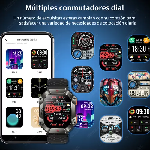 Kr80 Reloj Inteligente Hombre Smartwatch Gps Deportivo Color De La Correa  Orange Silicona