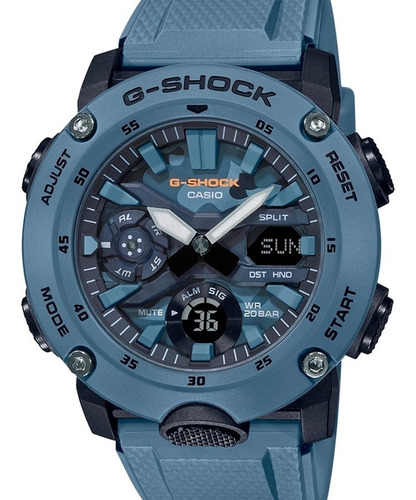 Relogio Casio G-shock Carbon Core Guard Ga-2000su-2adr