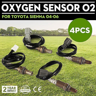 04 05 06 Nuevo Toyota Sienna Oxígeno Sensor O2 Set Completo 