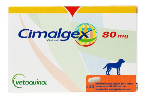 Imagen 1 de 1 de Cimalgex 80 M 32 Comprimidos Vetoquinol Nuevo Tienda Oficial