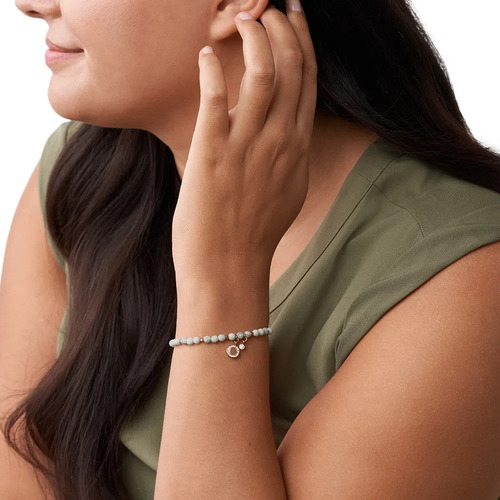 Fossil - Brazalete Ja6934791 Howlite Para Mujer