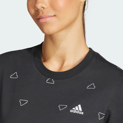 Camiseta Essentials Monogram Ajustada Estampada Is4076 Adida