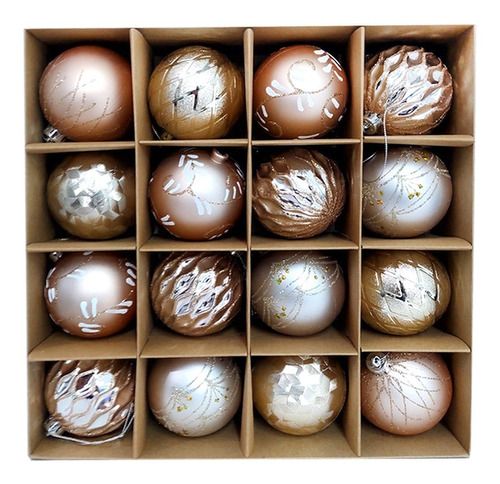 Set De Esferas Navideña 16 Piezas Log-on Adorno Navidad