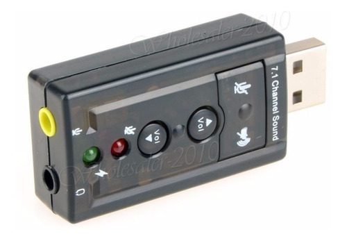 Adaptador Tarjeta Sonido Audio Externo 7.1ch Usb 3d Dj Micro