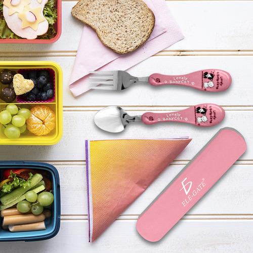 Set de Cubiertos de Acero Inoxidable Ele-Gate VAJ.05 rosa