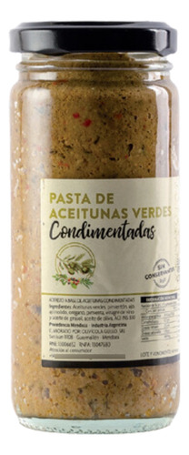 Pasta De Aceitunas Verdes Famiglia Gullo 180 Gr.