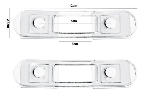 Kit 2 Travas Flexível 12cm Ordene Joy Portas Gavetas Armários Proteção Bebê Segurança Protetor Multiuso Or90000 C/ Nota