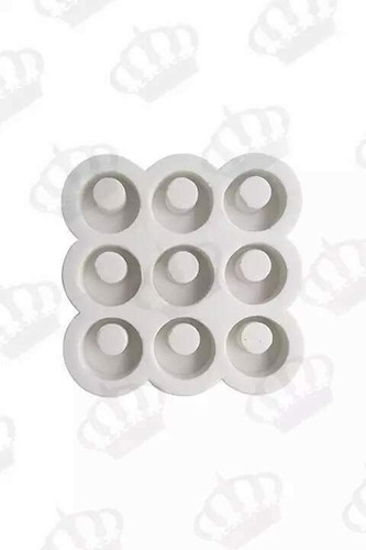 Imagem 2 de 6 de Forma De Silicone Kit Olho Grego 9cav. C/ Acetato Ib-579