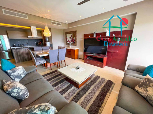 Cad La Isla Emerald H6. Departamento En Condominio De Playa Con Terraza Y Vista A Las Albercas