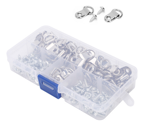 Juego De Colgadores Para Cuadros En Forma De D, 80 Piezas, D