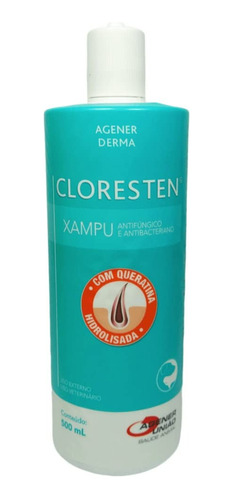 Shampoo Antibacteriano Agener União Dr.clean Cloresten 500ml