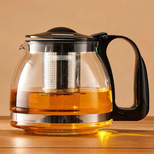 Chaleira De Vidro Com Infusor De Chá 1,2l Servir Café Jarra