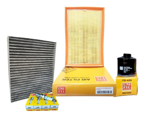 Kit Filtros Vw Lupo 1.6 2005-2009 Aire Aceite Cabina & Bujía