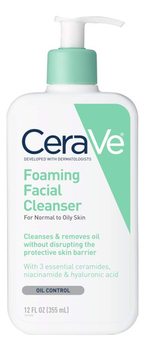 Cerave Limpiador Facial Espumoso 355ml Piel Normal Grasosa