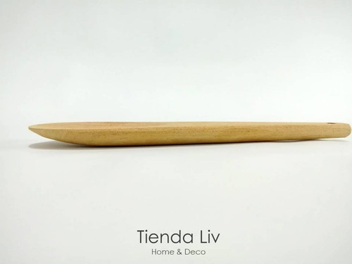 Imagen 5 de 6 de Cuchara De Madera Para Olla 30 Cm Para Pintar Algarobo
