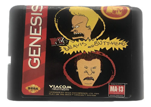 Mega Drive Jogo - Genesis - Beavis And Butt-head Paralelo