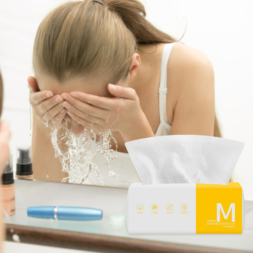 Toallas De Papel Para La Cara Paños Faciales Extraíbles 50 U