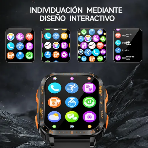 Smartwatch Luz Violeta Reloj Inteligente Hombre Bluetooth Ll