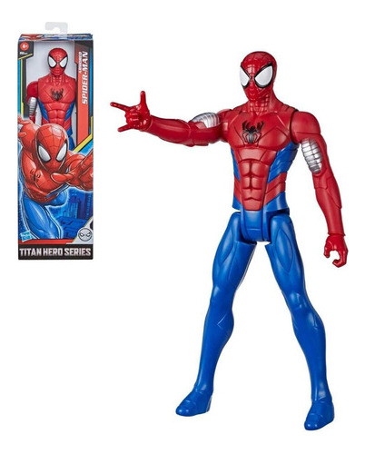 Spiderman Figura Titan Heroe Web Warriors Hasbro - Armored S