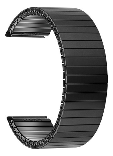 18 Mm Correa De Reloj Inteligente De Acero Inoxidable Negro