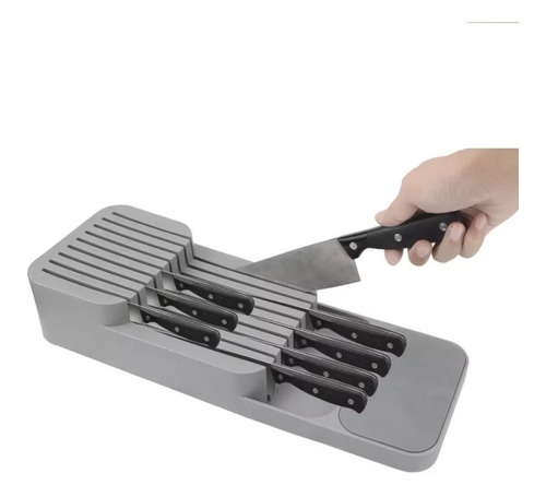 Imagen 2 de 9 de Organizador De Cuchillo Porta Cuchillos Para Cajon De Cocina