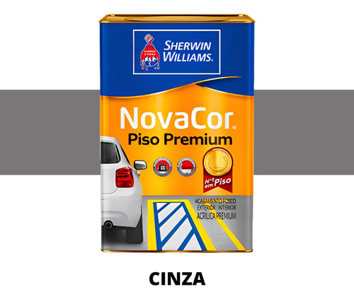 Tinta Piso Novacor Sherwin-williams 18l Cores Hoje Cor Amarelo