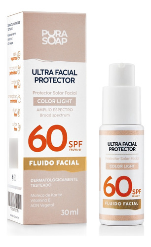 Protector Facial Fps 60 Color Light Pura Soap S/ Tacc - Fw