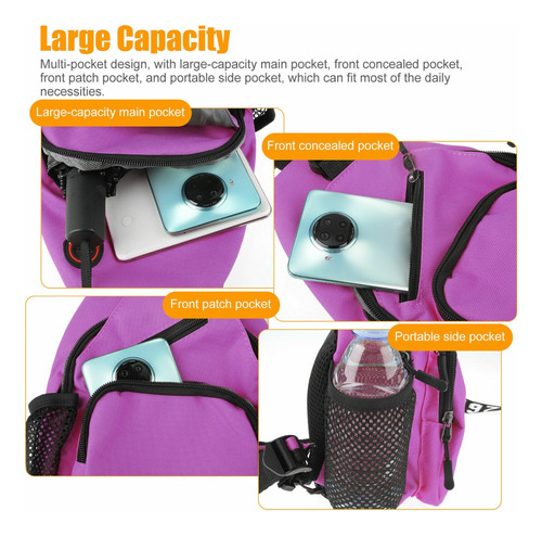 Mochila Tipo Bandolero Bolso Cruzado Correas Ajustables Gym