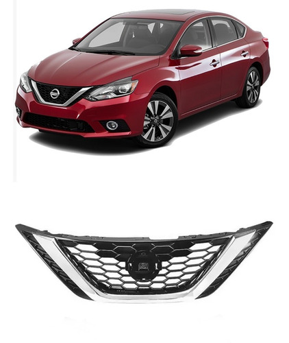 Parrilla Sentra  2016 2017 2018 Cromo