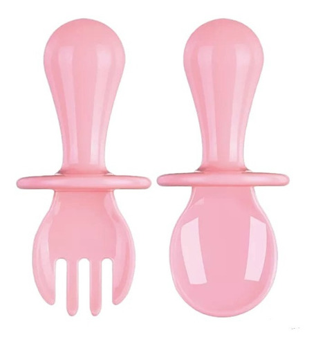 Set De Utensilios De Comer Para Bebes (cuchara Y Tenedor)