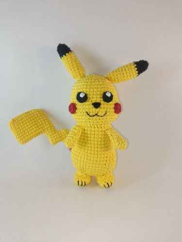Pikachu Tejido Amigurumi Hecho A Mano 20 Cm