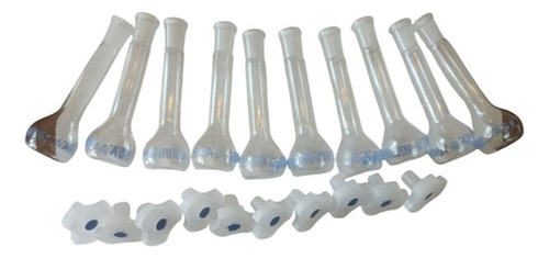 Matraz Aforado 10ml De Vidrio Civeq Paq. 10 Piezas