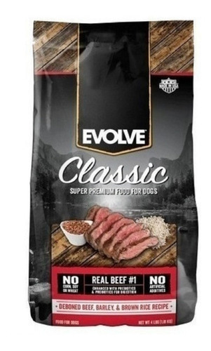 Evolve Dog Classic Beef Carne 30 Lbs - Kg A $17531