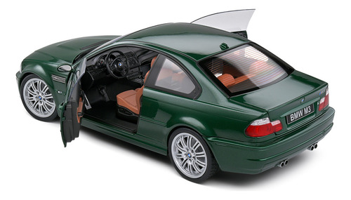 Miniatura Réplica Bmw E46 M3 Coupe 2000 1:18 Solido Verde