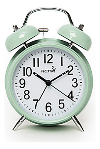 Reloj Despertador De Campana Doble De 10 Cm Con Alarma Fuert