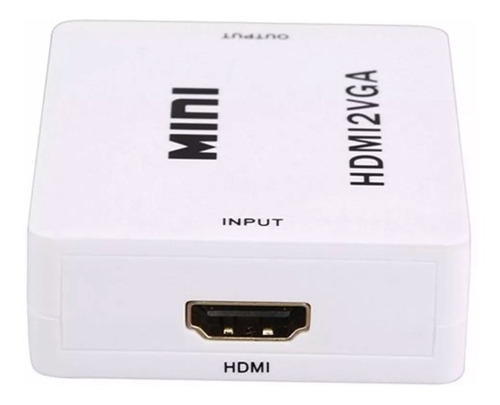 Convertidor Conversor Adaptador Hdmi + Sonido A Vga, Stock, Mania-electronic